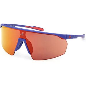adidas Sport Sp0075 Woman Sunglasses Matte Blue One Size Women adidas Sport Sp0075 Woman Sunglasses Matte Blue One Size Women