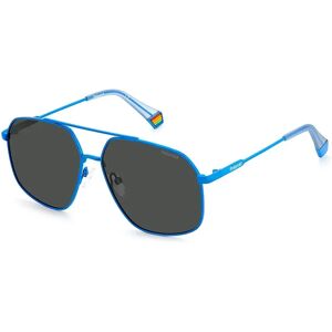 Polaroid Pld6173smvum9 Woman Polarized Sunglasses Blue / Polarized Gray One Size Women Polaroid Pld6173smvum9 Woman Polarized Sunglasses Blue / Polarized Gray One Size Women