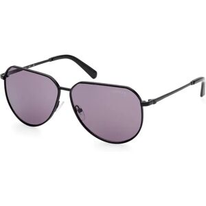 Guess Gu00089 Sunglasses Shiny Black / Violet One Size Men Guess Gu00089 Sunglasses Shiny Black / Violet One Size Men