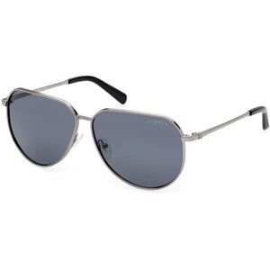 Guess Gu00089 Sunglasses Shiny Gunmetal / Smoke Polarized One Size Men Guess Gu00089 Sunglasses Shiny Gunmetal / Smoke Polarized One Size Men