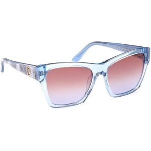 Guess Gu00113 Woman Polarized Sunglasses Shiny Light Blue / Gradient Brown One Size Women Guess Gu00113 Woman Polarized Sunglasses Shiny Light Blue / Gradient Brown One Size Women