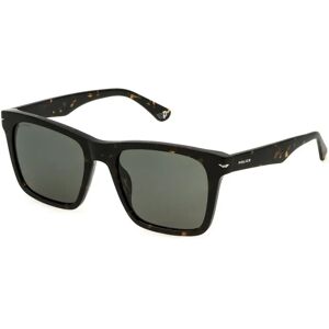 Police Spln35 55 Polarized Sunglasses Shiny Dark Havana Smoke / CAT3 Men Police Spln35 55 Polarized Sunglasses Shiny Dark Havana Smoke / CAT3 Men