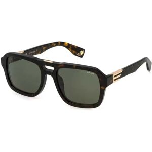 Police Spln65 Sunglasses Shiny Dark Havana Green / CAT3 Men Police Spln65 Sunglasses Shiny Dark Havana Green / CAT3 Men