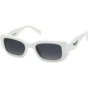 Zadig&voltaire Szv368 Woman Sunglasses Shiny Snow White Smoke Gradient / CAT3 Women Zadig&voltaire Szv368 Woman Sunglasses Shiny Snow White Smoke Gradient / CAT3 Women