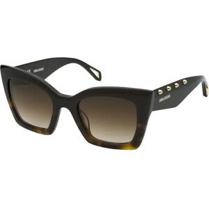 Zadig&voltaire Szv409 Woman Sunglasses Shiny Black Grad.Havana Brown Gradient / CAT3 Women Zadig&voltaire Szv409 Woman Sunglasses Shiny Black Grad.Havana Brown Gradient / CAT3 Women
