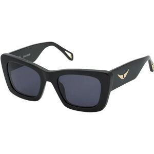Zadig&voltaire Szv411 Woman Sunglasses Shiny Black Smoke / CAT3 Women Zadig&voltaire Szv411 Woman Sunglasses Shiny Black Smoke / CAT3 Women