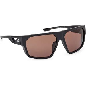 adidas Sport Sp0097 Polarized Sunglasses Matte Black 02E Brown Men adidas Sport Sp0097 Polarized Sunglasses Matte Black 02E Brown Men