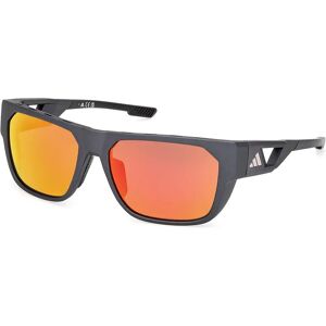 adidas Sport Sp0102 Sunglasses Matte Black / Roviex Mirror One Size Men adidas Sport Sp0102 Sunglasses Matte Black / Roviex Mirror One Size Men
