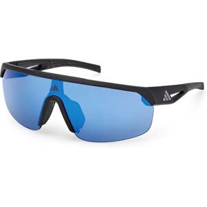 adidas Sport Sp0109 Woman Sunglasses Matte Black / Blue Mirror One Size Women adidas Sport Sp0109 Woman Sunglasses Matte Black / Blue Mirror One Size Women