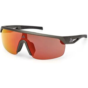 adidas Sport Sp0109 Woman Sunglasses Matte Dark Green / Roviex Mirror One Size Women adidas Sport Sp0109 Woman Sunglasses Matte Dark Green / Roviex Mirror One Size Women