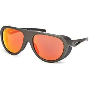 adidas Sport Sp0110 Sunglasses Matte Dark Green / Roviex Mirror One Size Men,Women adidas Sport Sp0110 Sunglasses Matte Dark Green / Roviex Mirror One Size Men,Women