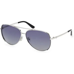 Guess Gu00193 Woman Polarized Sunglasses Shiny Light Nickeltin / Smoke Polarized / 5810D One Size Women Guess Gu00193 Woman Polarized Sunglasses Shiny Light Nickeltin / Smoke Polarized / 5810D One Size Women