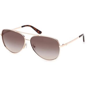 Guess Gu00193 Woman Sunglasses Shiny Rose Gold / Gradient Brown / 6228F One Size Women Guess Gu00193 Woman Sunglasses Shiny Rose Gold / Gradient Brown / 6228F One Size Women