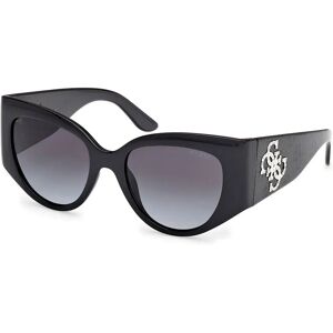 Guess Gu00202 Woman Sunglasses Shiny Black / Gradient Smoke One Size Women Guess Gu00202 Woman Sunglasses Shiny Black / Gradient Smoke One Size Women