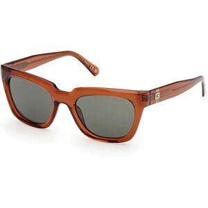 Guess Gu00206 Sunglasses Shiny Dark Brown / Green One Size Men Guess Gu00206 Sunglasses Shiny Dark Brown / Green One Size Men