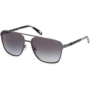 Guess Gu00210 Sunglasses Matte Dark Nickeltin / Gradient Smoke One Size Men Guess Gu00210 Sunglasses Matte Dark Nickeltin / Gradient Smoke One Size Men