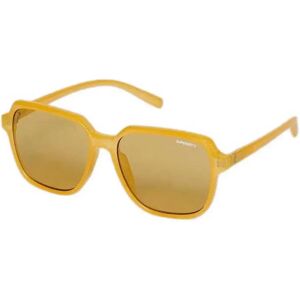 Superdry Oversized Square Woman Sunglasses Milky Yellow / Brown Lens One Size Women Superdry Oversized Square Woman Sunglasses Milky Yellow / Brown Lens One Size Women