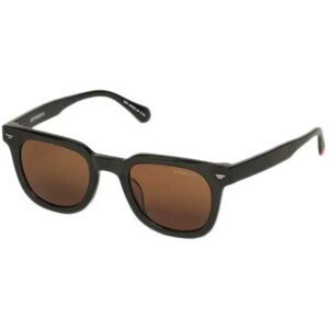 Superdry Retro Square Sunglasses Gloss Black / Brown Lens One Size Men,Women Superdry Retro Square Sunglasses Gloss Black / Brown Lens One Size Men,Women