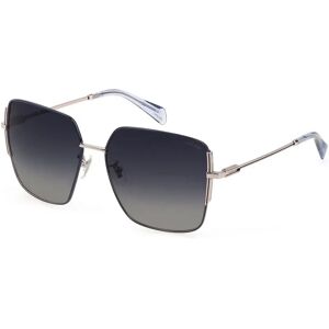 Police Splf34 Woman Sunglasses Grey / Grey One Size Women Police Splf34 Woman Sunglasses Grey / Grey One Size Women