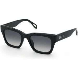 Zadig&voltaire Szv461 Square Sunglasses Shiny Black Smoke Gradient/CAT3 Men,Women Zadig&voltaire Szv461 Square Sunglasses Shiny Black Smoke Gradient/CAT3 Men,Women