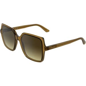 Calvin Klein Ck25537s Woman Sunglasses Transparent Beige Dark Brown 9/CAT2 Women Calvin Klein Ck25537s Woman Sunglasses Transparent Beige Dark Brown 9/CAT2 Women