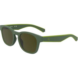 Calvin Klein Jeans Ckj25300s Junior Sunglasses Matte Khaki Dark Green 9/CAT3 Boys Calvin Klein Jeans Ckj25300s Junior Sunglasses Matte Khaki Dark Green 9/CAT3 Boys