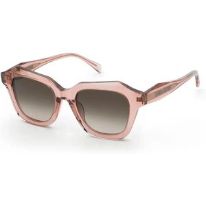 Zadig&voltaire Szv468v-5006hb Woman Sunglasses Shiny Peach Pink Brown Gradient Pink/CAT3 Women Zadig&voltaire Szv468v-5006hb Woman Sunglasses Shiny Peach Pink Brown Gradient Pink/CAT3 Women