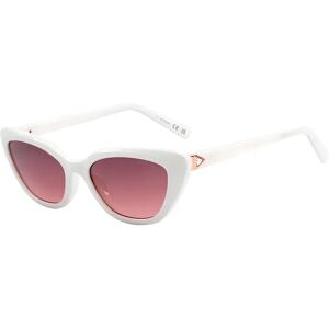 Guess Gf6197 55/17/140 Woman Sunglasses White / Brown CAT3 Women Guess Gf6197 55/17/140 Woman Sunglasses White / Brown CAT3 Women