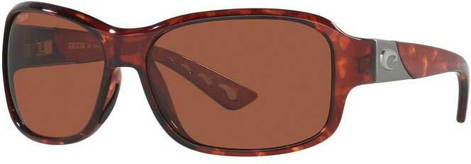 Costa Inlet Woman Polarized Sunglasses Tortoise Copper Silver Mirror 580G/CAT2 Women