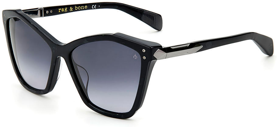 Rag & Bone Rnb1045-g Woman Sunglasses Black Grey/CAT3 Women