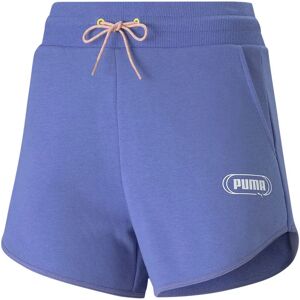 Puma Rebel 4´´ High Waist Shorts Hazy Blue S Women Puma Rebel 4´´ High Waist Shorts Hazy Blue S Women