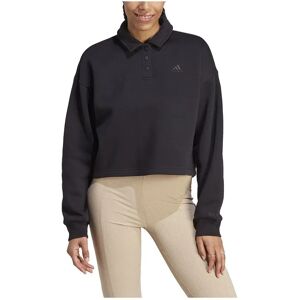 adidas All Szn Fleece Graphic Polo Black S Women adidas All Szn Fleece Graphic Polo Black S Women