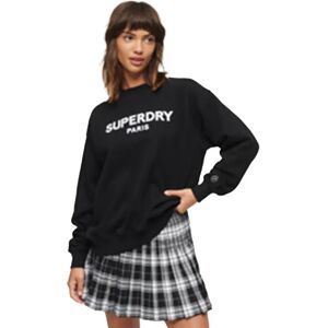 Superdry Sport Luxe Loose Sweatshirt Black S Women Superdry Sport Luxe Loose Sweatshirt Black S Women