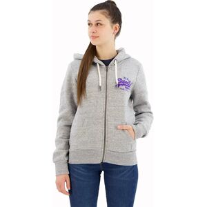 Superdry Neon Vl Graphic Full Zip Sweatshirt Athletic Grey Marl 2XS Women Superdry Neon Vl Graphic Full Zip Sweatshirt Athletic Grey Marl 2XS Women