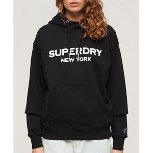 Superdry Sport Luxe Loose Hoodie Black S Women Superdry Sport Luxe Loose Hoodie Black S Women