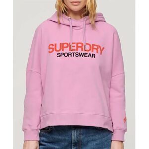 Superdry Sportswear Logo Boxy Hoodie Hyper Lavender 2XS Women Superdry Sportswear Logo Boxy Hoodie Hyper Lavender 2XS Women