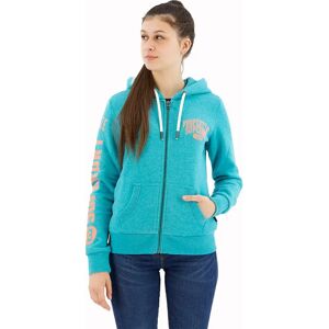 Superdry Super Athletic Graphic Full Zip Sweatshirt Aqua Shore Turqoise Marl 2XS Women Superdry Super Athletic Graphic Full Zip Sweatshirt Aqua Shore Turqoise Marl 2XS Women