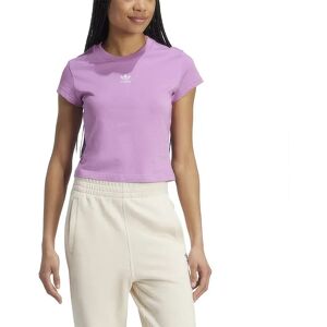 adidas Originals Essentials Slim Short Sleeve T-shirt Preloved Purple L Women adidas Originals Essentials Slim Short Sleeve T-shirt Preloved Purple L Women