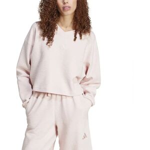 adidas All Szn Ribbed V Neck Sweatshirt Sandy Pink M Women adidas All Szn Ribbed V Neck Sweatshirt Sandy Pink M Women