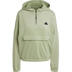 adidas City Escape Fleece Hoodie Tent Green XL Women adidas City Escape Fleece Hoodie Tent Green XL Women