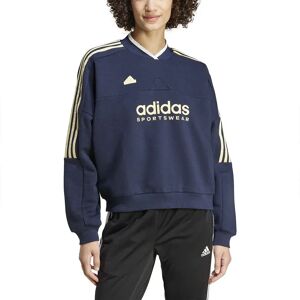 adidas Tiro Cut 3 Stripes Fleece Sweatshirt Legend Ink M Women adidas Tiro Cut 3 Stripes Fleece Sweatshirt Legend Ink M Women