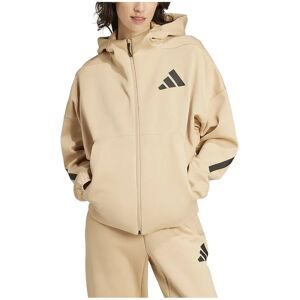 adidas Z.N.E. Full-Zip Hoodie - Womens - Beige - Hoodie adidas Z.N.E. Full-Zip Hoodie - Womens - Beige - Hoodie