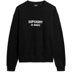 Superdry Sport Luxe Loose Sweatshirt Black 2XS Women Superdry Sport Luxe Loose Sweatshirt Black 2XS Women