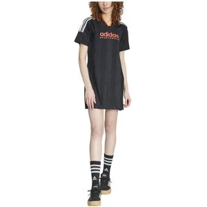 adidas Tiro Cut 3 Stripes Jacquard Tee Dress Black S Women adidas Tiro Cut 3 Stripes Jacquard Tee Dress Black S Women