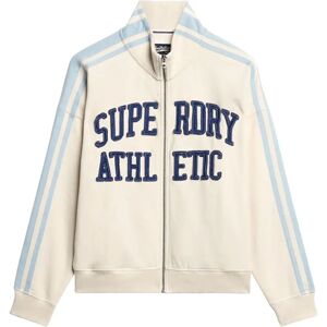 Superdry Athletic Applq Loose Full Zip Sweatshirt Turtledove Cream L Women Superdry Athletic Applq Loose Full Zip Sweatshirt Turtledove Cream L Women