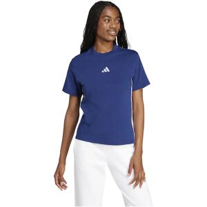 adidas Essentials 3 Stripes Cotton Short Sleeve T-shirt Dark Blue / White XL Women adidas Essentials 3 Stripes Cotton Short Sleeve T-shirt Dark Blue / White XL Women