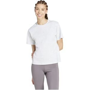 adidas Essentials Small Logo Cotton Short Sleeve T-shirt Light Grey Heather / White 2XL Women adidas Essentials Small Logo Cotton Short Sleeve T-shirt Light Grey Heather / White 2XL Women