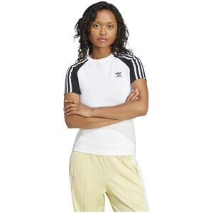 adidas Originals Adicolor 3 Stripes Raglan Slim Short Sleeve T-shirt White / Black XS Women adidas Originals Adicolor 3 Stripes Raglan Slim Short Sleeve T-shirt White / Black XS Women