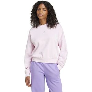 adidas Essentials Small Logo Feelcozy Sweatshirt Clear Pink / White L Women adidas Essentials Small Logo Feelcozy Sweatshirt Clear Pink / White L Women