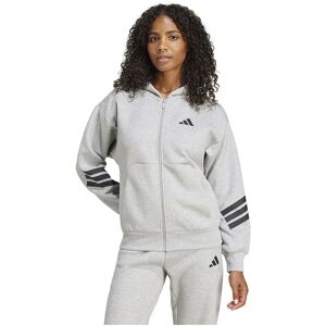 adidas Future Icons 3 Stripes Full Zip Sweatshirt Medium Grey Heather M Women adidas Future Icons 3 Stripes Full Zip Sweatshirt Medium Grey Heather M Women